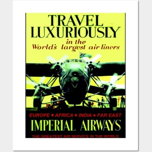 Imperial Airways Flying Travel Print Posters and Art